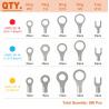 Buy cheap Tin Plated Fork Non Insulated Terminals Lugs AWG 22-16 16-14 12-10 260PCS from wholesalers