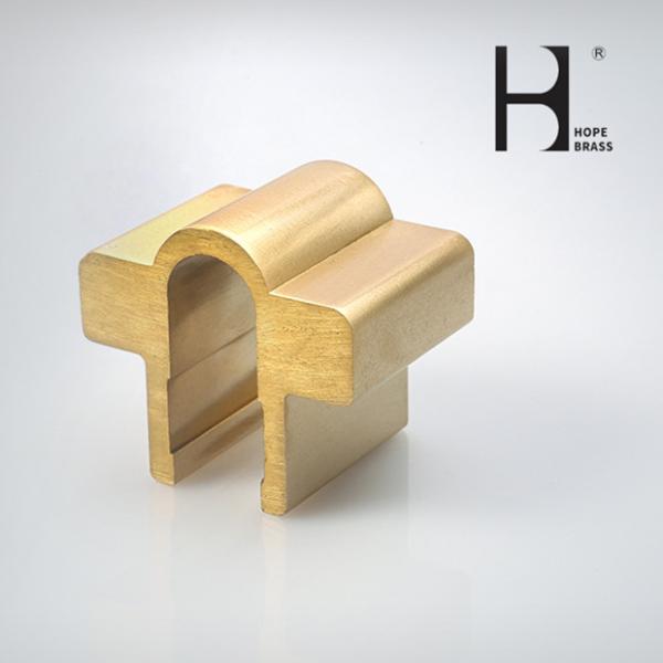Buy cheap SGS Golden Brass Sanitary Ware , Wear Resistant Extruded Brass Profiles from wholesalers
