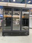 Commercial Supermarket Chiller Glass Door Upright Display Refrigerator And