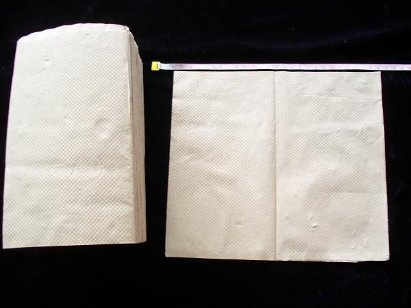 Buy cheap Customizable size Paper Dinner Napkins White Paper Tissue 1 Ply 17gsm 43*38cm from wholesalers