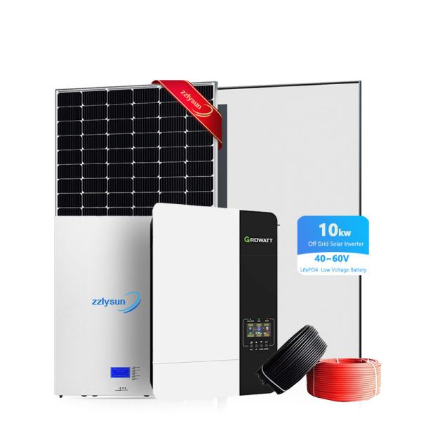 Buy cheap Photovoltaic Solar Power Off Grid System Hybrid Home Battery Storage 10KW from wholesalers