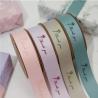 Buy cheap Custom Waterproof 19mm Cotton Polyester Satin Ribbon With High Raised Logo For Gifts from wholesalers