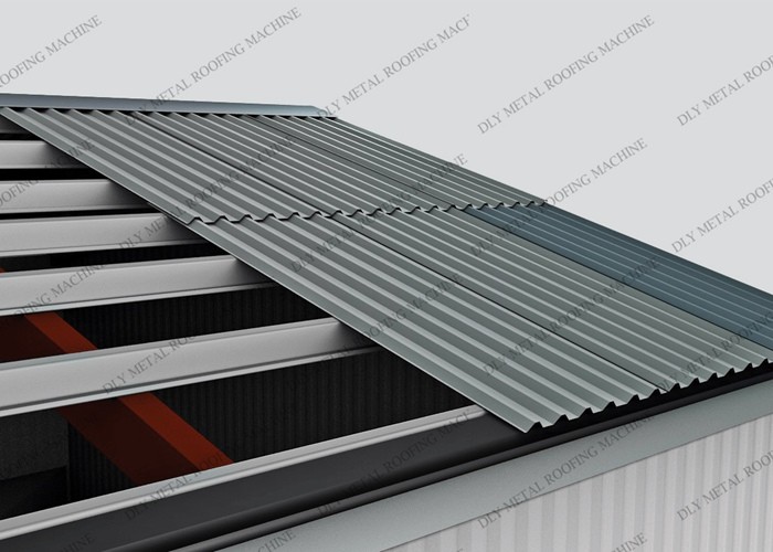 7000mm Corrugated Roofing Machine 15kw Metal Roofing Roll Forming Machine