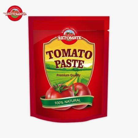 Quality OEM China Factory Price Double Concentration 200g Stand Up sachet Tomato Paste for sale