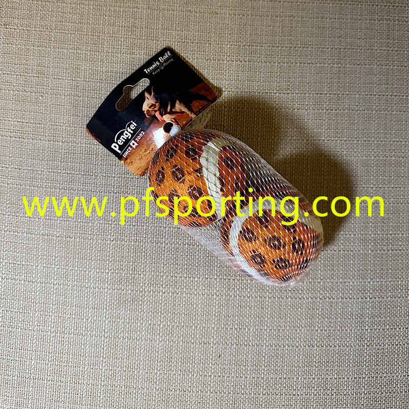 Custom logo 2.5" Diameter Eco-Friendly Rubber Pet Tennis Balls For Dogs Pet Safe Dog Toys for Exercise Training