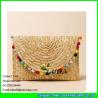 Buy cheap LUDA rainbow straw handbag fashion wheat straw clutch bag from wholesalers