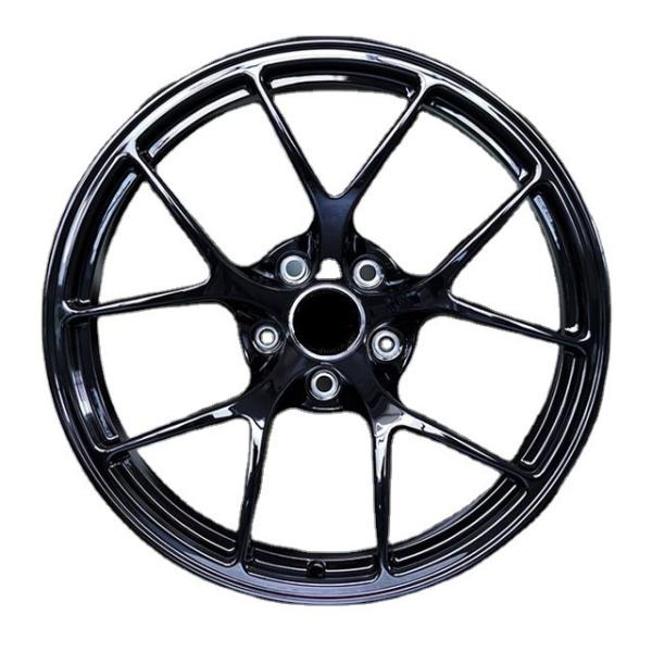 Buy cheap 5 split spoke black painted suppliers wheels 18 inch rim racing forged aluminum alloy wheel 5x112 5x114 3 5x120 from wholesalers