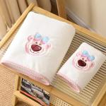 Polyester/Cotton 2PCS Thickened Bath Towel Set for Beach Set Towel Wedding Gifts
