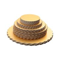 Buy cheap 9 Inches Round Gold Embossed Drums Cake Cardboard Base product