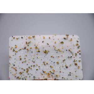 Colour Printed Custom Silicone Logo Patch Glossy / Matt Transparent