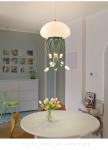 Cream style designer jellyfish chandelier minimalist and creative living room