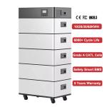 Powerful 15KWh Stacked LiFePO4 Lithium Ion Battery 51.2V 280AH for Solar Energy