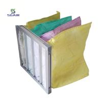 Buy cheap Customized Fiberglass Pocket Filter 99.97% H13~H14 Anti Corrosion product
