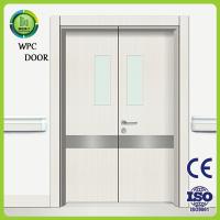 Buy cheap Fire Rated WPC Double Doors Hospital Use Recyclable With Glass product
