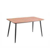 Buy cheap L55.125" H29.9" Wood Veneer Dining Table Iron Legs Simple Rectangular Dining product