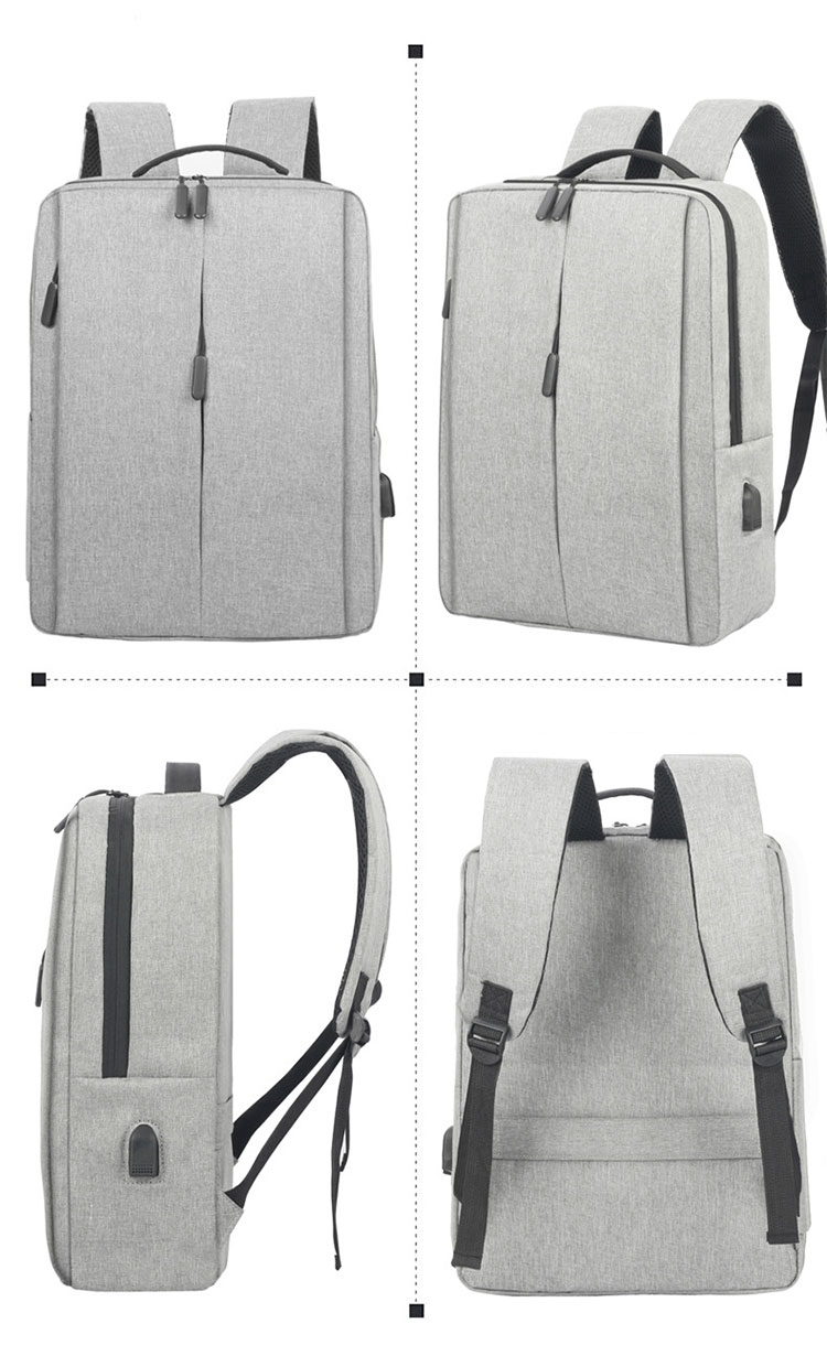 Sympathybag New Backpack Men's Business Computer Bag Large Capacity Usb Charging Backpack Leisure School Bag
