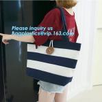 factory lowest price for wide stripe cotton canvas oxford canvas tote bag with