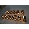 Buy cheap 3D Acrylic LED Edge Lit Signs Brass / Chromed Wall Mounted from wholesalers