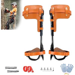 Buy cheap Upgrade Leather Pole Climbing Spikes Ergonomically from wholesalers