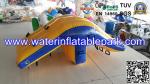 0.9mm PVC Tarpaulin Inflatable Water Park Toys , Yellow Inflatable Water Rocker