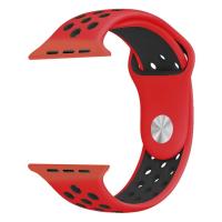 Buy cheap 38mm Double Breasted Smart Watch Band RoHS Red Silicone Watch Band product