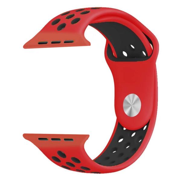 Buy cheap 38mm Double Breasted Smart Watch Band RoHS Red Silicone Watch Band from wholesalers