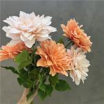 Home simulation dahlia indoor dining table decoration, artificial flower wedding