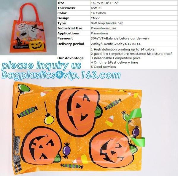 Halloween Tote Bag Kids Pumpkin Bat Ghost Spider Gift Bags Halloween Props