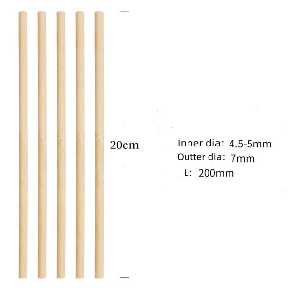 Buy cheap 7mm Eco Friendly bulk Bamboo Drinking Straws 100Pack Custom from wholesalers
