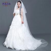 Buy cheap Luxury off shoulder organza fabric bust latest gowns long tail ball gown alibaba product