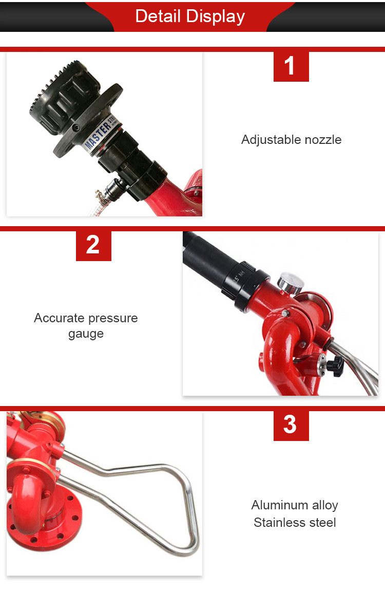 Remote Control Fire Fighting Water Cannon Fire Safety Equipment ANSI Flange