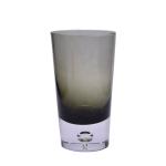 Grey Color Air Bubble Bottom Unique Cocktail Glasses . Bohemian Drinking Glasses