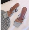 Buy cheap PATENT PU Ankle Strap High Heel Sandals Wine Glass Heel For Ladies from wholesalers