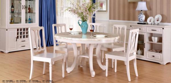 Buy cheap Simple European Style Wood Dining Table Set / Dining Room Unit Uptake Plastic Technology from wholesalers