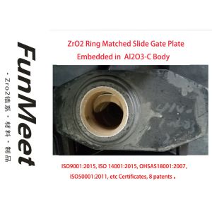 Ring Shape Zirconia Insert for Slide Gate Plate