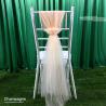 Buy cheap Hotel Celebration Organza Polyester Chair Back Cover from wholesalers