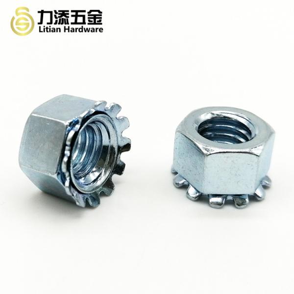 Buy cheap Stainless Steel 304 Locking Cap Nut , Polished Hex Lock Nut M4 - M20 from wholesalers