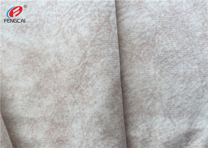 Anti Pilling Polyester Fleece Fabric , Printed Velvet Sofa Fabric For Upholstery