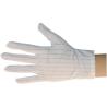 Buy cheap 100% Polyester Cleanroom ESD Cloth Gloves Double Side Stripe from wholesalers