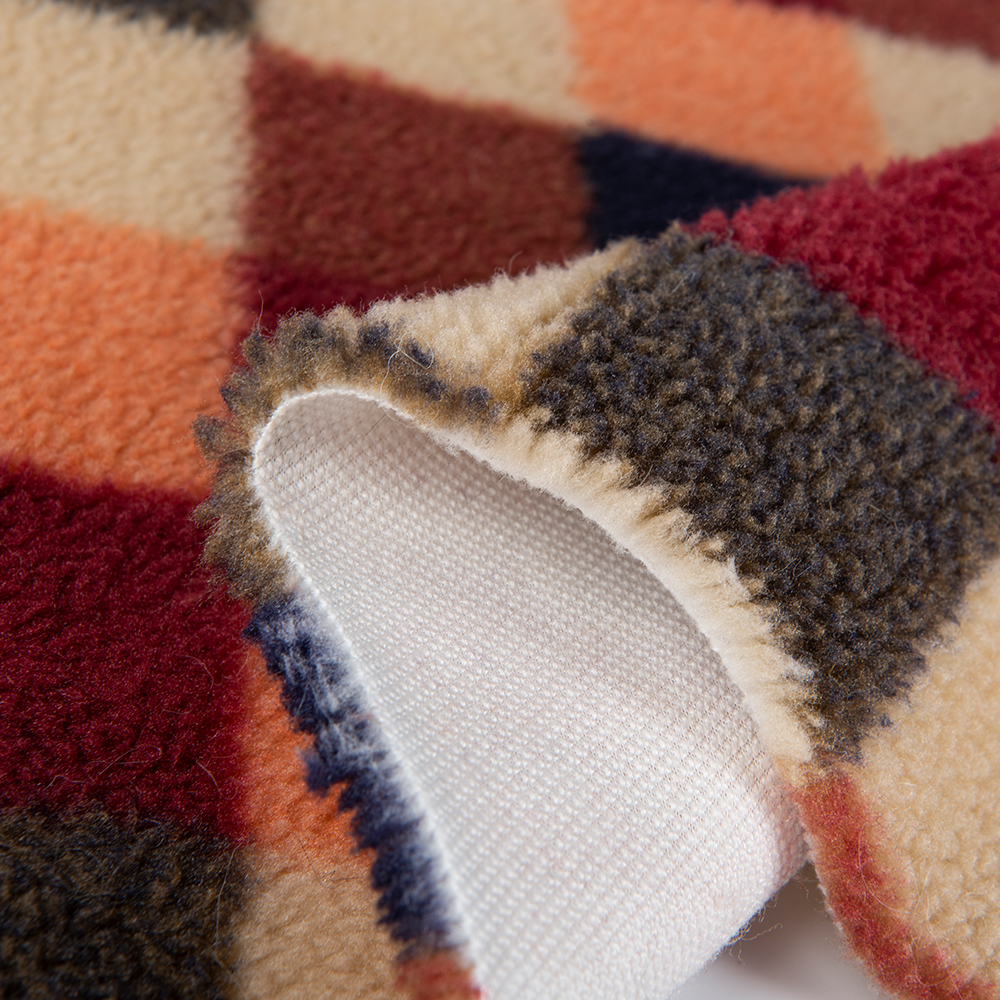 100% Polyester Customize Printing Faux Teddy Fur Fabric Yard Free Samples Faux Lamb Fur