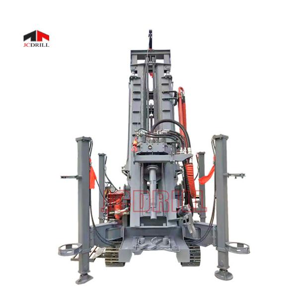Buy cheap Borehole Deep Water Well Drilling Rig Steel Crawler Mounted Mud Rotary from wholesalers