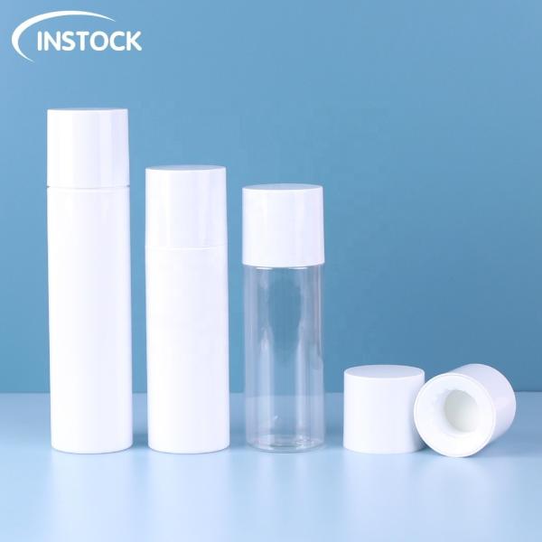 Screen Printing Plastic Cosmetic Bottle 100ml Toner Bottle For Makeup Remover /