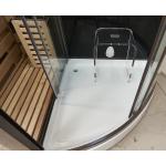 Dry Sauna Combined Wet Steam Room Wooden Sauna Cubicle With Shower Cabin