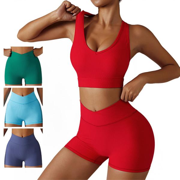 Buy cheap OEM Summer Yoga Running Tight Height Elastic Shorts biker shorts from wholesalers