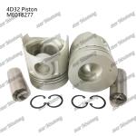 Piston 4D32 Combustion chamber 52mm Height 112.3mm ME018277 For Mitsubishi