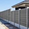 Buy cheap Weather Resistant WPC Fence Panels 200 X 200 Mm Eco Outdoor Grey Composite Fence Panels from wholesalers