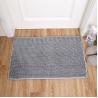 Buy cheap Grey Fluffy 24''x38'' Microfiber Bathroom Mats Super Water Absorption from wholesalers