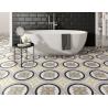 Buy cheap ISO13006 AAA 0.85cm Indoor Porcelain Tiles Gray Round Circle Ceramic 200x200mm from wholesalers