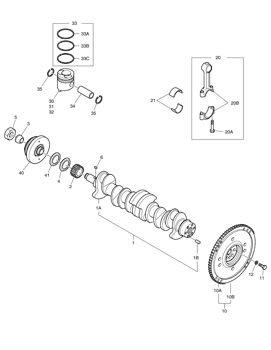 150121-00270A Parts scheme . ROD ASSY,CONNECTING