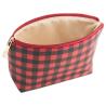 Buy cheap 3pcs Red Black Plaid Polyester Cosmetic Bag For Travel from wholesalers
